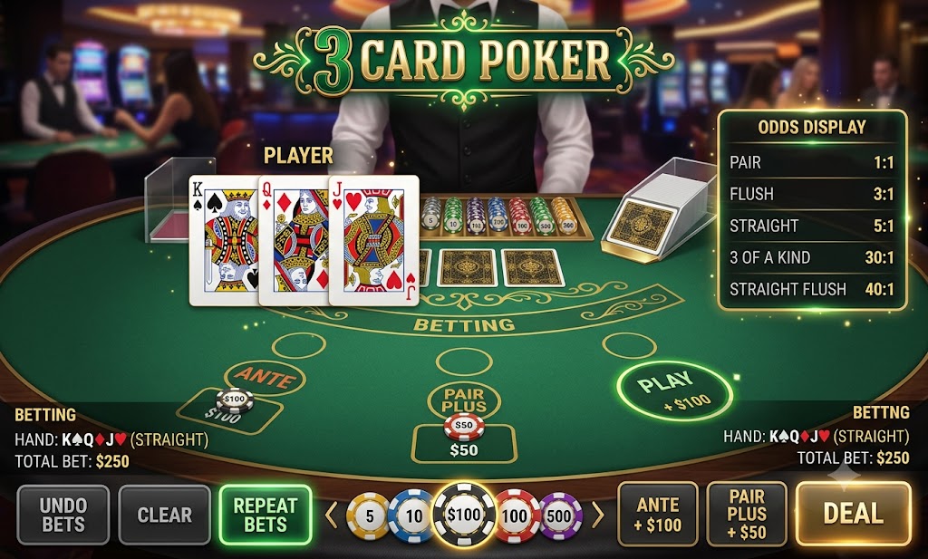 Three Card Poker — SuperAceHub